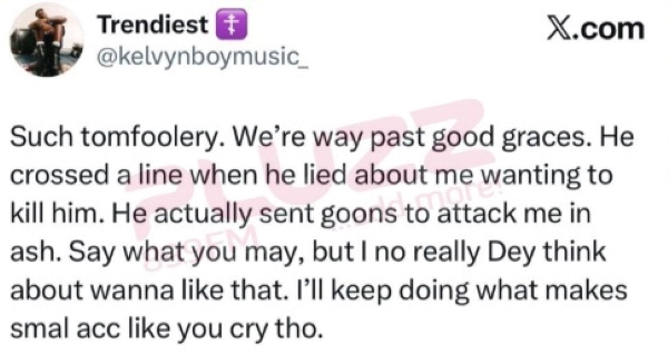 Kelvyn Boy post
